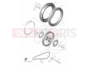 YAMAHA YZ 450 F YZ450F (B2W6) 2021 REAR WHEEL