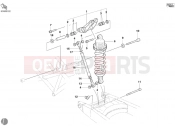 DUCATI 2003 Monster 620 REAR SHOCK ABSORBER M620S » SWING ARM
