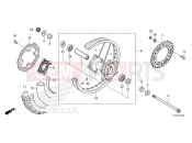HONDA CRF300LAM CRF300L 2021 F-19-20 REAR WHEEL