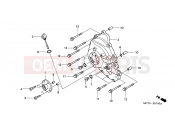 HONDA FJS600D4 ED (FJS600D4) SILVER WING 2004 E-7 RIGHT CRANKCASE COVER