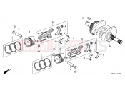 HONDA FJS600D4 ED (FJS600D4) SILVER WING 2004 E-17 CRANKSHAFT/PISTON