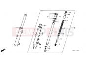 HONDA FJS600D4 ED (FJS600D4) SILVER WING 2004 F-14 FRONT FORK