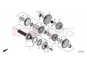 HONDA CB500FAN CB500F 2022 E-17-20 TRANSMISSION  COUNTERSHAFT