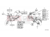 HONDA CB500FAN CB500F 2022 F-49 CAUTION LABEL