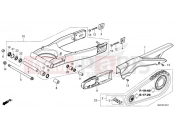HONDA CB500FAN CB500F 2022 F-32-1 SWINGARM