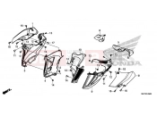 HONDA CB500FAN CB500F 2022 F-45 MIDDLE COWL