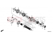 HONDA CB500FAN CB500F 2022 E-17-10 TRANSMISSION  MAINSHAFT