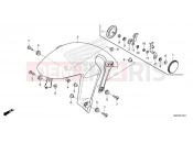 HONDA CB500FAN CB500F 2022 F-10-1 FRONT FENDER