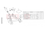 HONDA CB500FAN CB500F 2022 M70-21-49 KIT,MAIN STAND