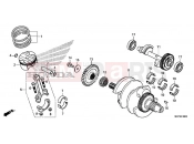 HONDA CB500FAN CB500F 2022 E-16 CRANKSHAFT & PISTON