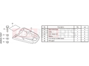 HONDA CB500FAN CB500F 2022 L71-21-07 KIT,RR CARRIER BASE