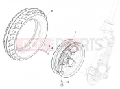 PIAGGIO Piaggio 1 Moped (APAC) Front wheel