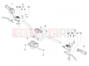 PIAGGIO Piaggio 1 Moped (APAC) Handlebars - Master cil.