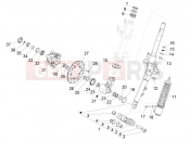 PIAGGIO Piaggio 1 Moped 25Km/h Fork/steering tube - Steering bearing unit