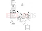 SUZUKI LT-A400FK2 LT-A400 K2 (2002) (E24) LABEL