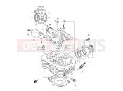 SUZUKI LT-A400FK2 LT-A400 K2 (2002) (E24) CYLINDER HEAD