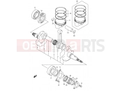 SUZUKI LT-A400FK2 LT-A400 K2 (2002) (E24) CRANKSHAFT