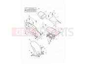 TRIUMPH DAYTONA 600 & 650 Bodywork - Rear Side Panels and Seat