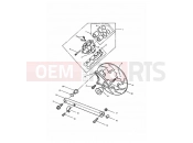 Triumph 1994 TRIDENT Rear Brake Caliper & Disc