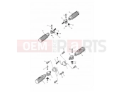Triumph 2000 THUNDERBIRD SPORT Footrests & Mountings