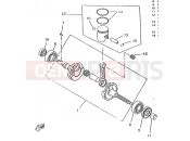 YAMAHA CW50RS BW'S (4YA1) 1996 CRANKSHAFT & PISTON