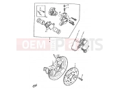 YAMAHA CW50RS BW'S (4YA1) 1996 FRONT BRAKE CALIPER