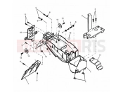 Triumph 1997 SPEED TRIPLE 885cc\955cc (EFI) > 141871 Rear Mudguard & Battery Box