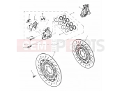 Triumph 1997 SPEED TRIPLE 885cc\955cc (EFI) > 141871 Front Brake Caliper & Discs