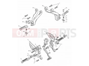 Triumph 2003 SPEED TRIPLE 141872 > 210444 Footrests & Mountings 186151