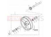 Triumph 2003 SPEED TRIPLE 141872 > 210444 Front Wheel