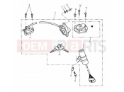 Triumph 2004 SPEED TRIPLE 141872 > 210444 Ignition Switch & Lock Set