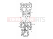 Triumph 2004 SPEED TRIPLE 141872 > 210444 Crankcase Fixings