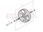 Triumph 2005 SPEED TRIPLE 210445 > 461331 Front Wheel 333179
