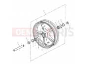 Triumph 2005 SPEED TRIPLE 210445 > 461331 Front Wheel 333178