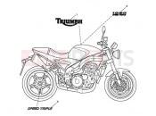Triumph 2008 SPEED TRIPLE 210445 > 461331 Bodywork Decals 333179