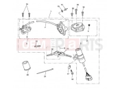 Triumph 2008 SPEED TRIPLE 210445 > 461331 Ignition Switch & Lock Set