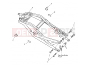 Triumph 2015 SPEED TRIPLE 461332 > 735437 Rear Sub-Frame & Fittings