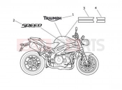 Triumph 2011 SPEED TRIPLE 461332 > 735437 Decals - ABS Special Edition