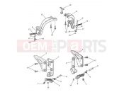 Triumph 2013 SPEED TRIPLE 461332 > 735437 Footrests & Mountings