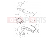 Triumph 2013 SPEED TRIPLE 461332 > 735437 Rear Bodywork & Seat