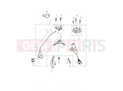 Triumph 2012 ROCKET III, CLASSIC & ROADSTER Ignition Switch & Lock Set 343680