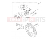 Triumph 2010 BONNEVILLE T100 EFI Rear Brake Caliper & Disc