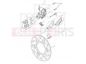 Triumph 2007 BONNEVILLE EFI > 380776 Front Brake Caliper & Discs