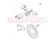Triumph 2007 BONNEVILLE EFI > 380776 Rear Brake Caliper & Disc