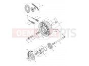 Triumph 2007 BONNEVILLE EFI > 380776 Rear Wheel & Final Drive