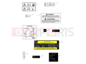 TRIUMPH BONNEVILLE from VIN 380777/ SE Warning Labels