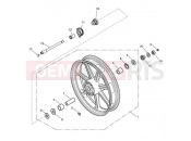 TRIUMPH BONNEVILLE from VIN 380777/ SE Front Wheel