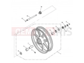 TRIUMPH BONNEVILLE from VIN 380777/ SE Front Wheel - Newchurch Only