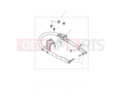 TRIUMPH BONNEVILLE T100 Mounting Kit, Grab Rail, Black