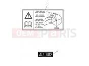 Triumph 2020 BONNEVILLE T100 BLACK Warning Labels